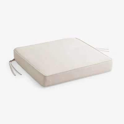 The Company Store Replacement Boxed Edge Chair Cushion In Beige
