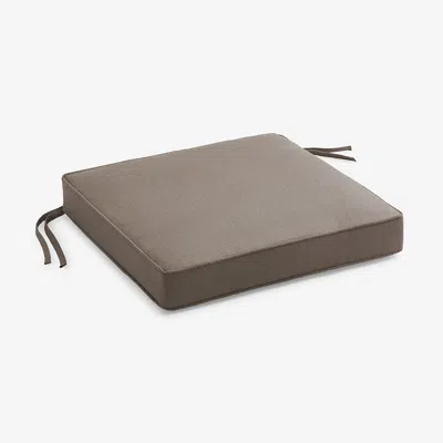 The Company Store Replacement Boxed Edge Chair Cushion In Beige/brown