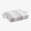The Company Store Replacement Boxed Edge Chair Cushion In Beige/white