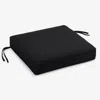 The Company Store Replacement Boxed Edge Chair Cushion In Black