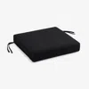 The Company Store Replacement Boxed Edge Chair Cushion In Black