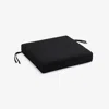 The Company Store Replacement Boxed Edge Chair Cushion In Black