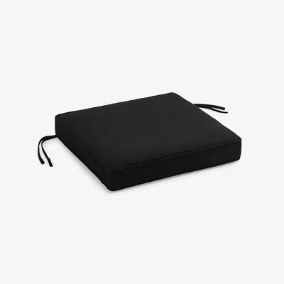 The Company Store Replacement Boxed Edge Chair Cushion In Black