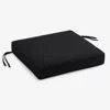 The Company Store Replacement Boxed Edge Chair Cushion In Black