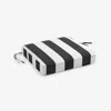 The Company Store Replacement Boxed Edge Chair Cushion In Black/white