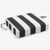 The Company Store Replacement Boxed Edge Chair Cushion In Black/white