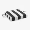 The Company Store Replacement Boxed Edge Chair Cushion In Black/white