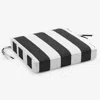 The Company Store Replacement Boxed Edge Chair Cushion In Black/white