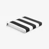 The Company Store Replacement Boxed Edge Chair Cushion In Black/white