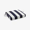 The Company Store Replacement Boxed Edge Chair Cushion In Blue/white