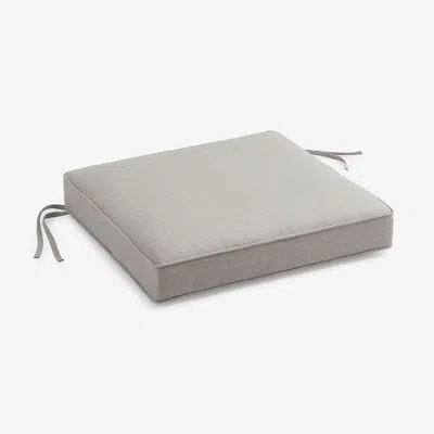 The Company Store Replacement Boxed Edge Chair Cushion In Gray