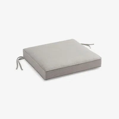 The Company Store Replacement Boxed Edge Chair Cushion In Gray