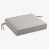 The Company Store Replacement Boxed Edge Chair Cushion In Gray