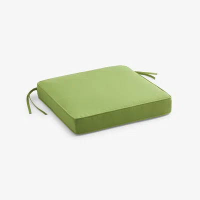 The Company Store Replacement Boxed Edge Chair Cushion In Green