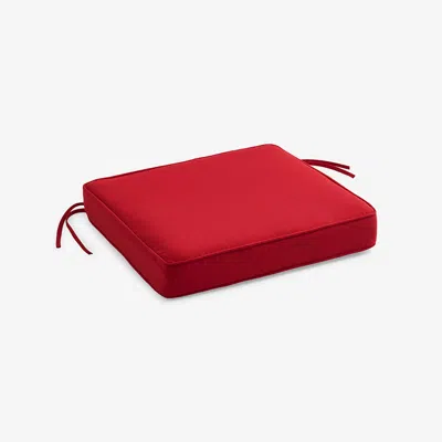 The Company Store Replacement Boxed Edge Chair Cushion In Jockey Red