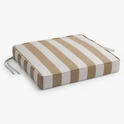 The Company Store Replacement Boxed Edge Chair Cushion In Sand