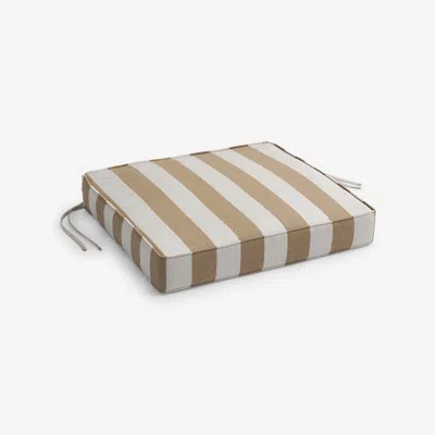 The Company Store Replacement Boxed Edge Chair Cushion In Sand