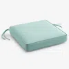 The Company Store Replacement Boxed Edge Chair Cushion In Teal/turquoise Blue