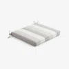The Company Store Replacement Knife Edge Chair Cushion In Beige/white