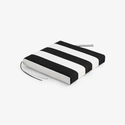 The Company Store Replacement Knife Edge Chair Cushion In Black/white