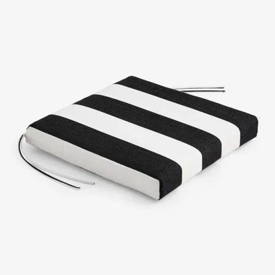 The Company Store Replacement Knife Edge Chair Cushion In Black/white