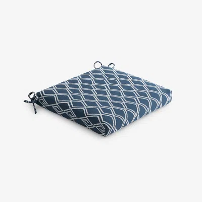 The Company Store Replacement Knife Edge Chair Cushion In Blue
