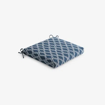 The Company Store Replacement Knife Edge Chair Cushion In Blue