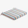 The Company Store Replacement Knife Edge Chair Cushion In Blue/orange/coral
