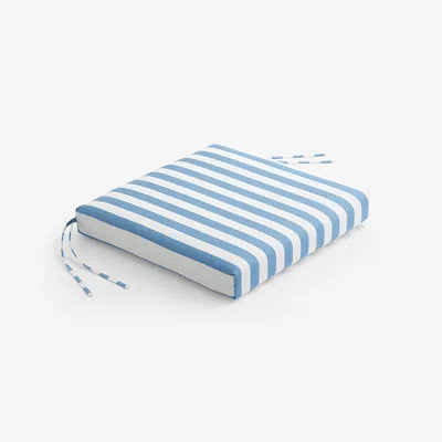 The Company Store Replacement Knife Edge Chair Cushion In Blue/white