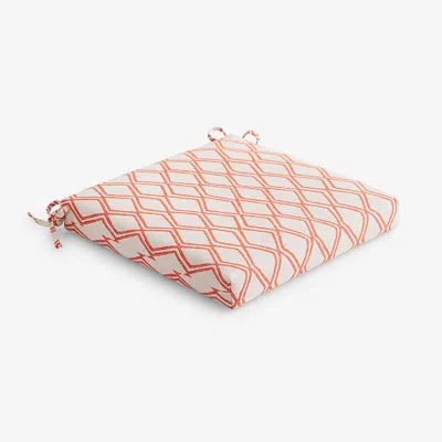 The Company Store Replacement Knife Edge Chair Cushion In Orange/coral