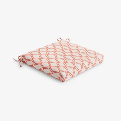 The Company Store Replacement Knife Edge Chair Cushion In Orange/coral