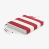 The Company Store Replacement Knife Edge Chair Cushion In Red/white