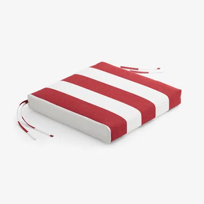 The Company Store Replacement Knife Edge Chair Cushion In Red/white