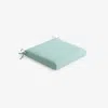 The Company Store Replacement Knife Edge Chair Cushion In Teal/turquoise Blue
