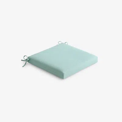 The Company Store Replacement Knife Edge Chair Cushion In Teal/turquoise Blue
