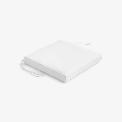 The Company Store Replacement Knife Edge Chair Cushion In White
