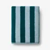 The Company Store Reversible Stripe Turkish Cotton Bath Towel