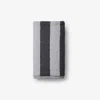 The Company Store Reversible Stripe Turkish Cotton Hand Towel In Gray