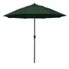 The Company Store Round Outdoor Patio Umbrella, Aluminum With Auto Tilt Crank In Forest Green