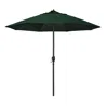 The Company Store Round Outdoor Patio Umbrella, Aluminum With Auto Tilt Crank In Forest Green