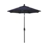 The Company Store Round Outdoor Patio Umbrella, Fiberglass With Twist Tilt In Blue
