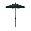 The Company Store Round Outdoor Patio Umbrella, Fiberglass With Twist Tilt In Forest Green