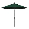 The Company Store Round Outdoor Patio Umbrella, Fiberglass With Twist Tilt In Forest Green