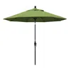 The Company Store Round Outdoor Patio Umbrella, Fiberglass With Twist Tilt In Green