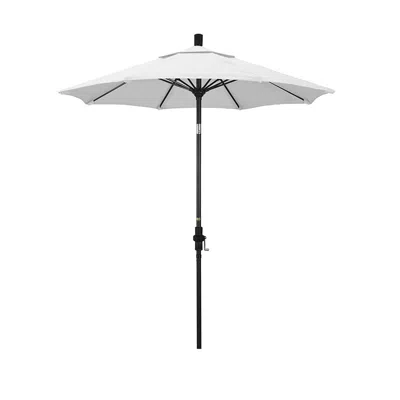 The Company Store Round Outdoor Patio Umbrella, Fiberglass With Twist Tilt In Ivory