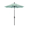 The Company Store Round Outdoor Patio Umbrella, Fiberglass With Twist Tilt In Teal/turquoise Blue