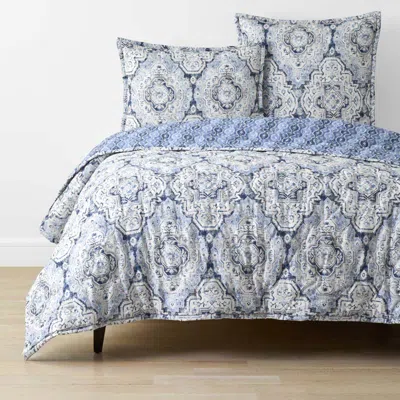 The Company Store Royal Mirage Reversible Quilt In Blue