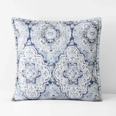 The Company Store Royal Mirage Reversible Quilted Sham In Blue