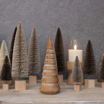 The Company Store Rustic Wood Tree, Brown |