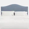 The Company Store Saddle Velvet Headboard In Blue